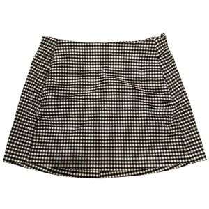 Urban Outfitters Black and White Gingham Mini Skirt